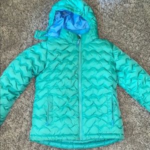 Blue winter coat